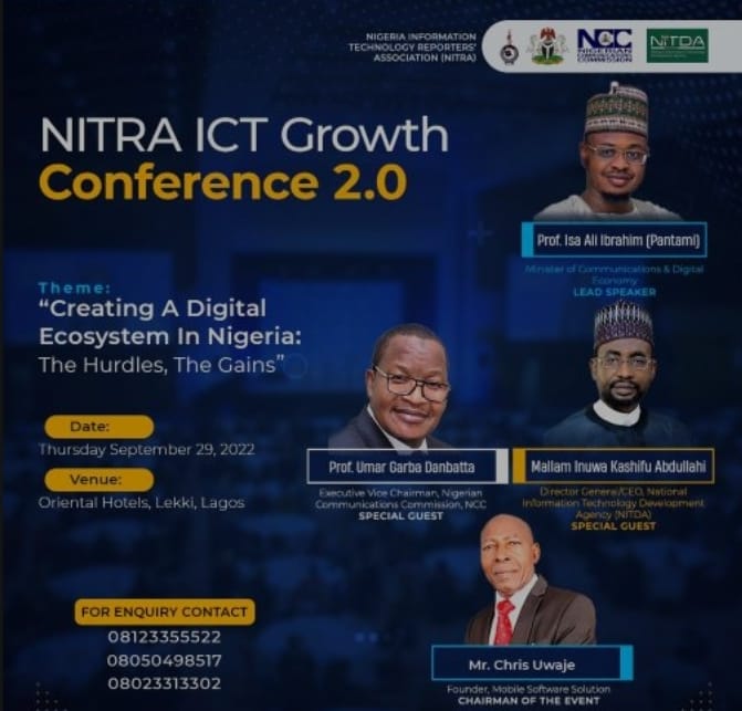 NITRA Conference 2.0: NITDA, GLO, Access Bank to Support Event.