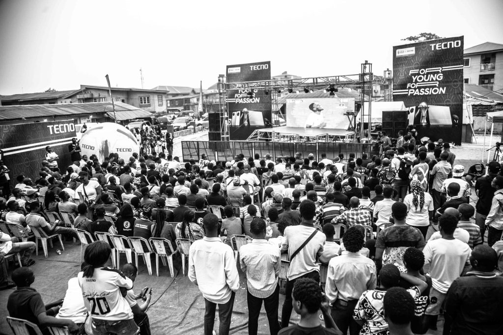 TECNO Takes Over Ojo Square With The TECNO SPARK 20 Watch Party