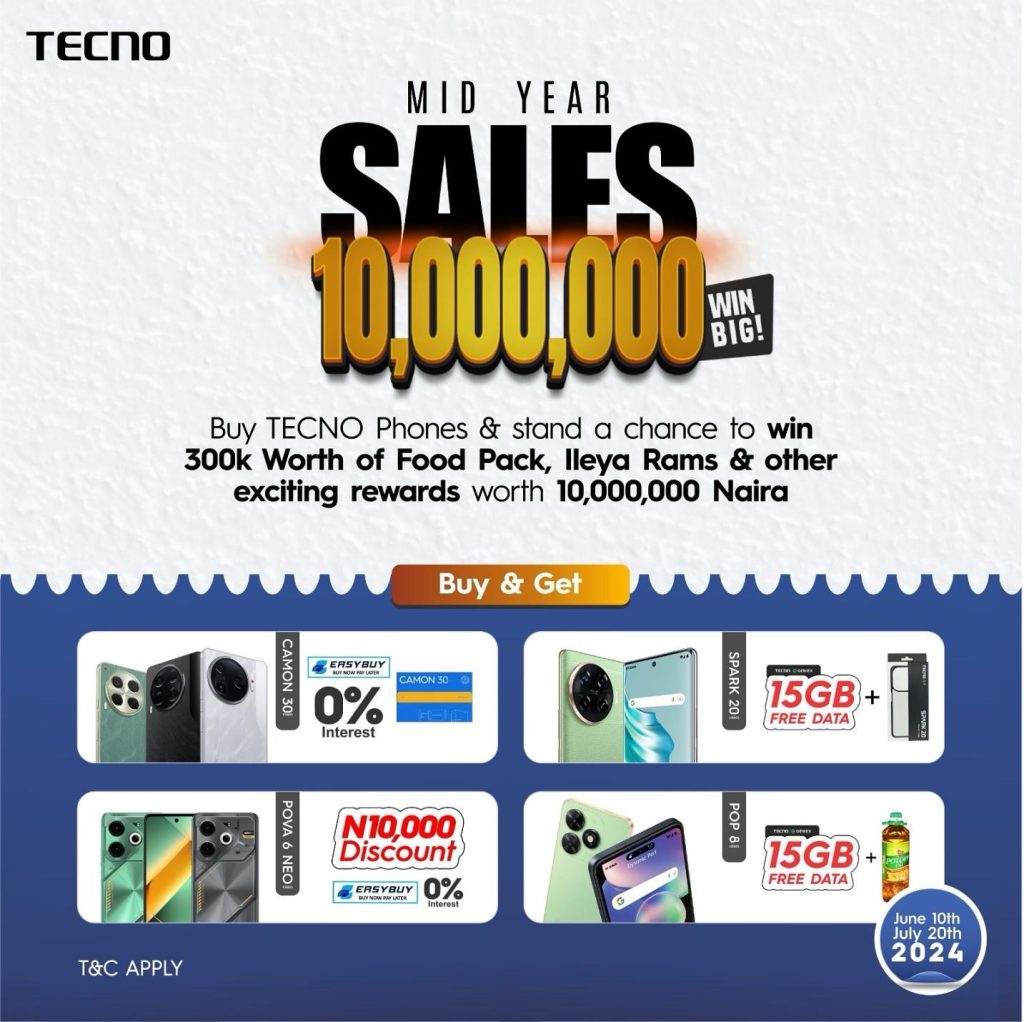 Unlock Big Rewards with the TECNO Mid-Year Sales Promo