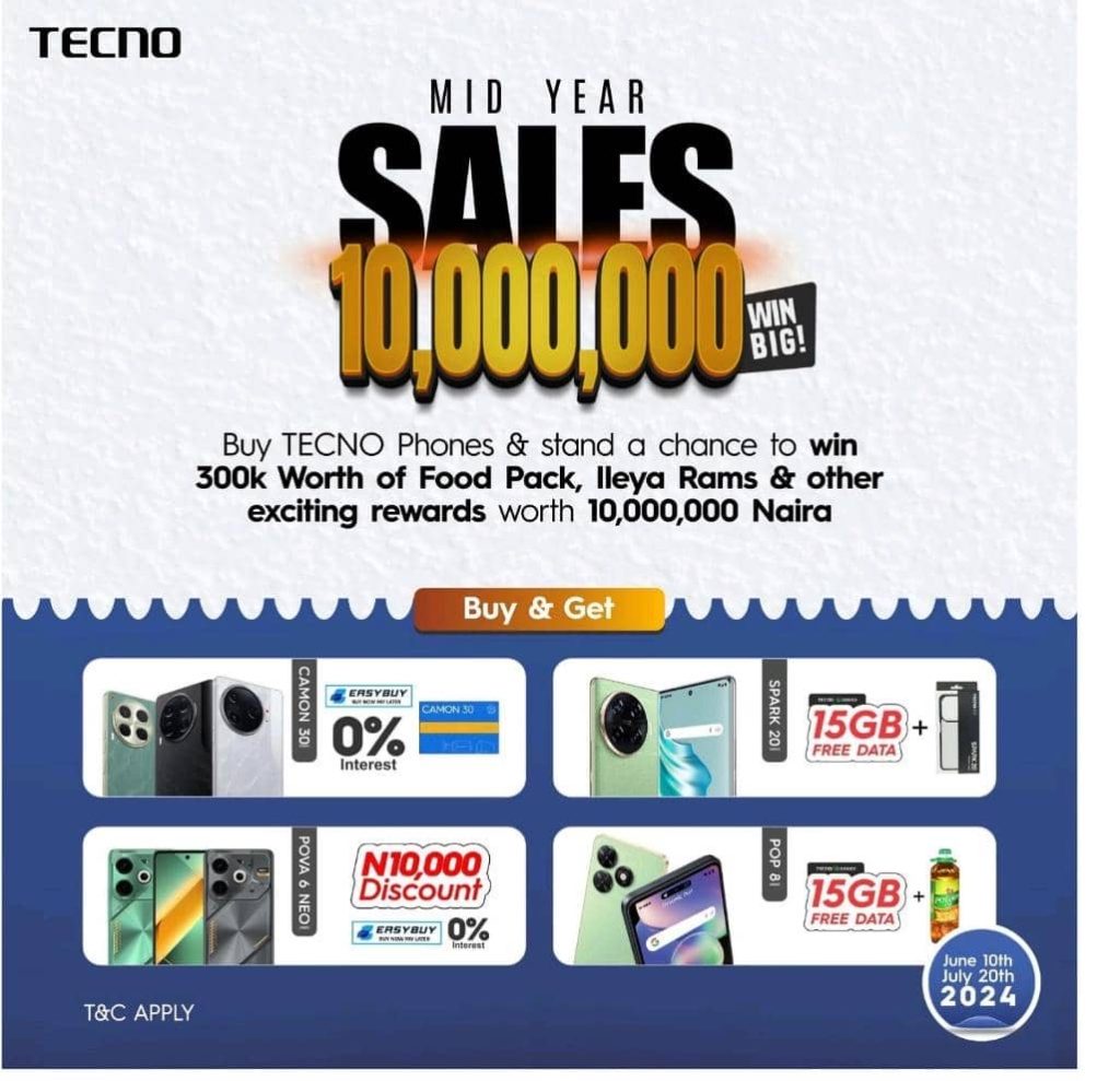 Don’t Miss Out on TECNO’s Mid-Year Promo Ending July 20th!